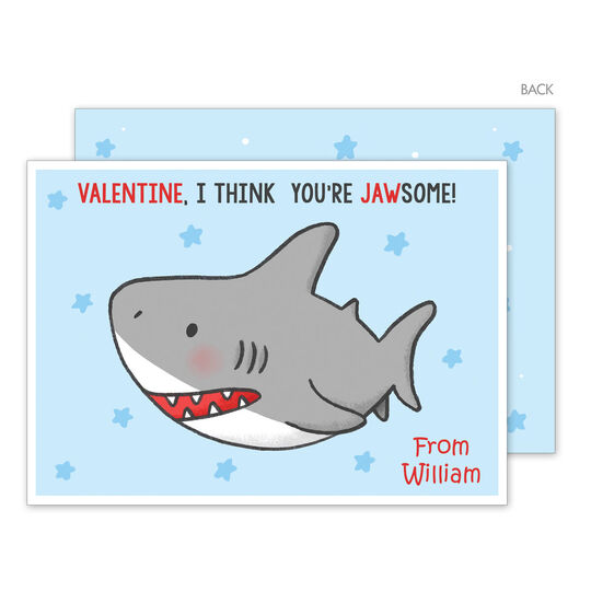 Shark Valentine Exchange Cards